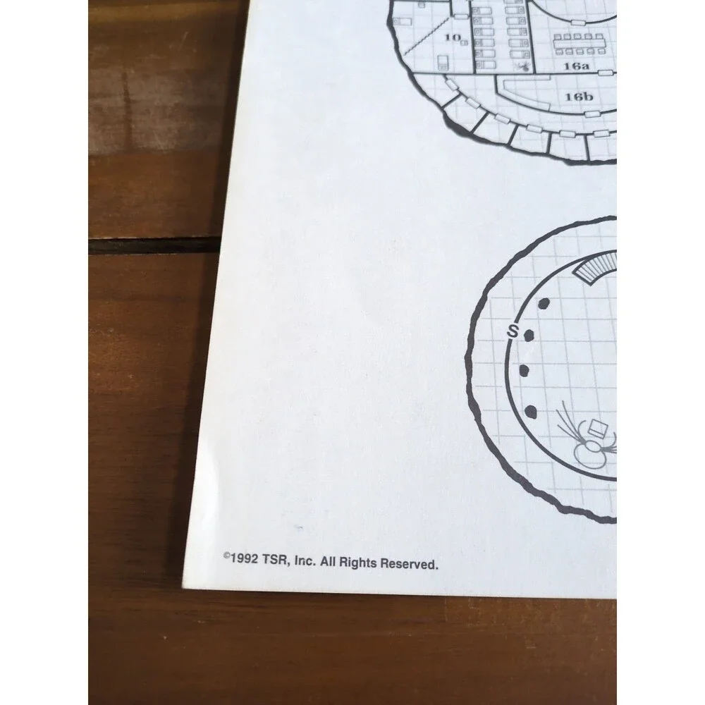 TSR 1992 House Millithor Dwelling Dwelling Battle Maze Sheet